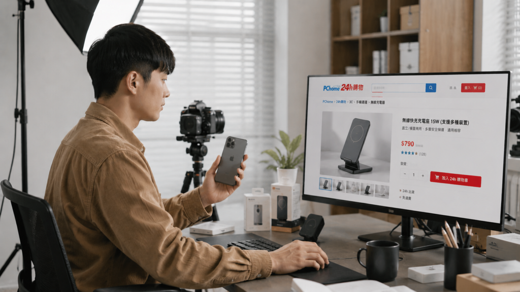 將商品上架到PChome的3c用品廠商